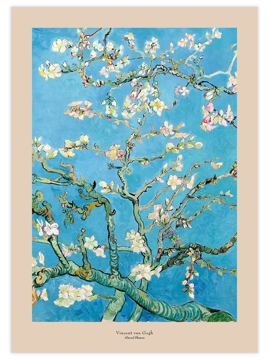 Van Gogh Almond Blossoms - Art Print Ünlü Ressamlar Poster