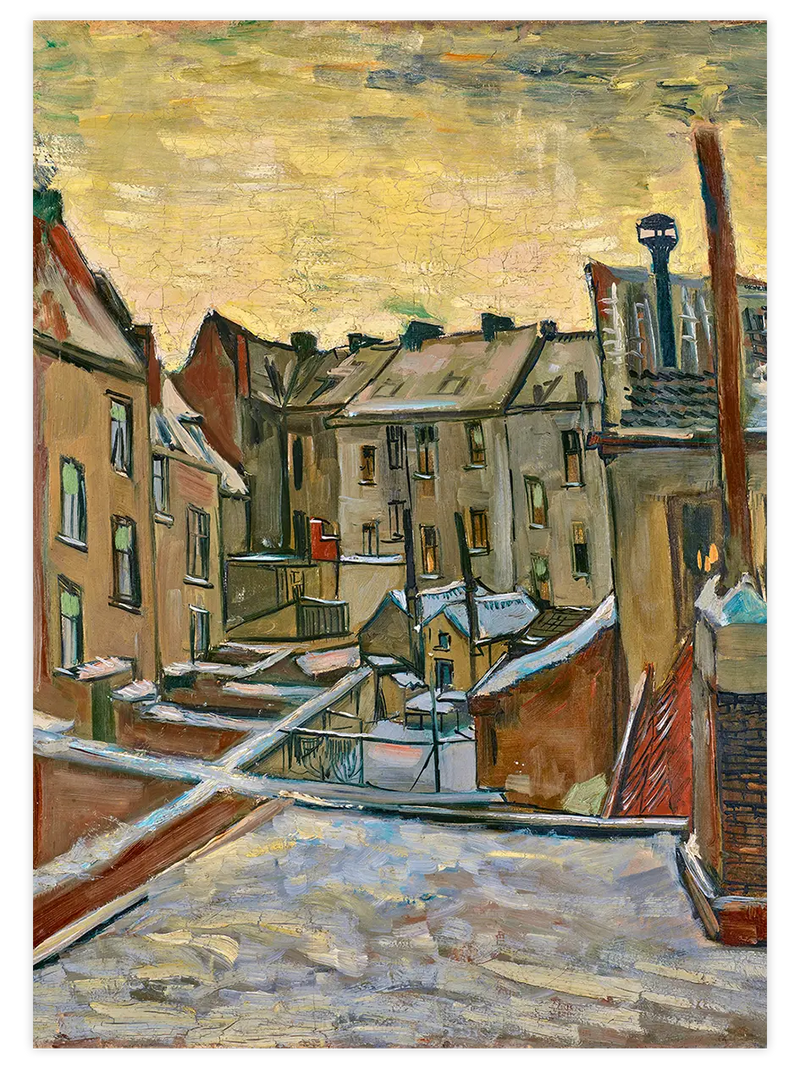 Van Gogh Houses Seen from the Back - Art Print Ünlü Ressamlar Poster
