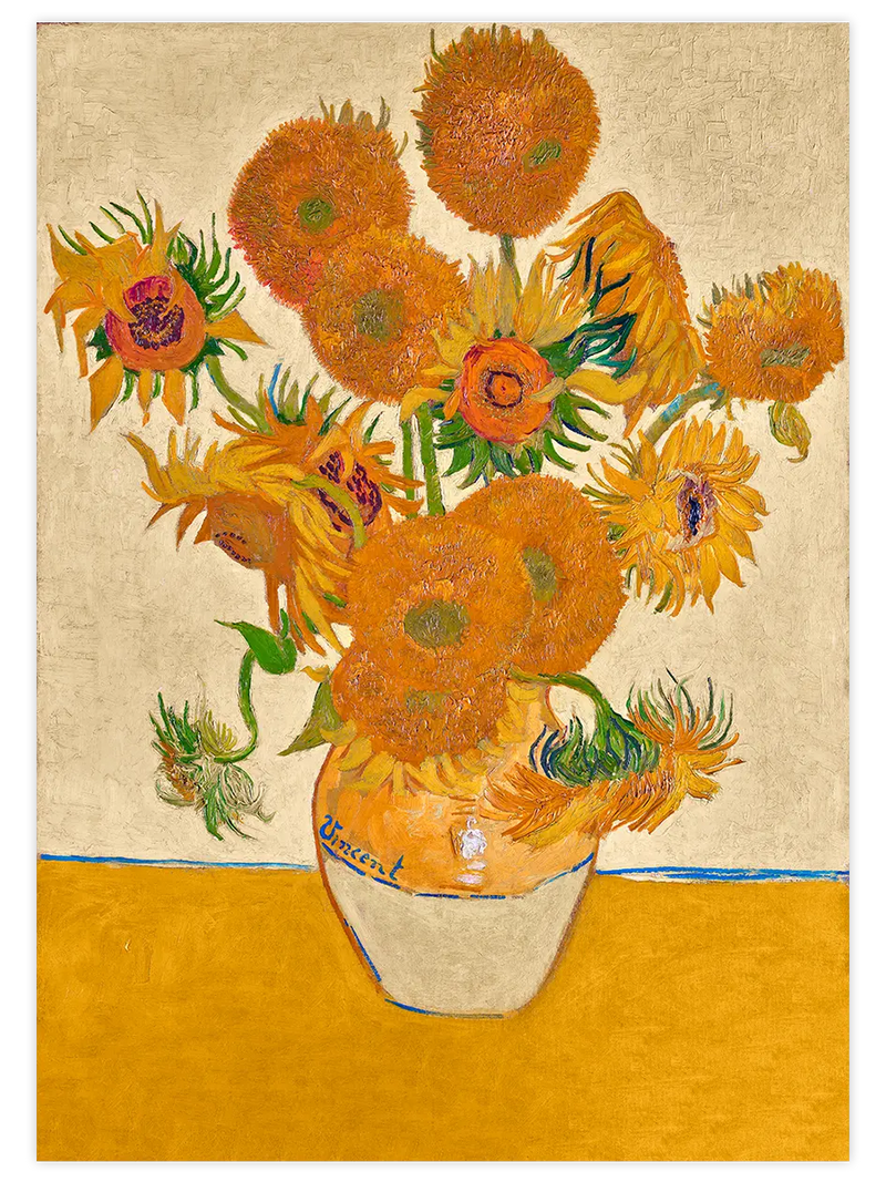 Van Gogh Ayçiçekleri - Art Print Ünlü Ressamlar Poster