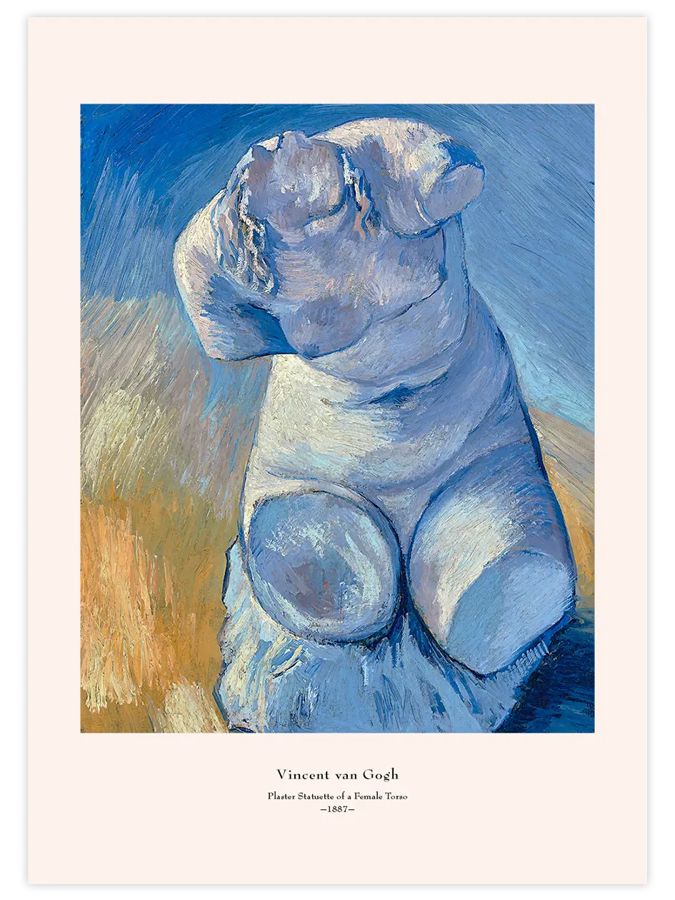 Van Gogh Plaster Statuette of a Woman's Torso - Art Print Ünlü Ressamlar Poster