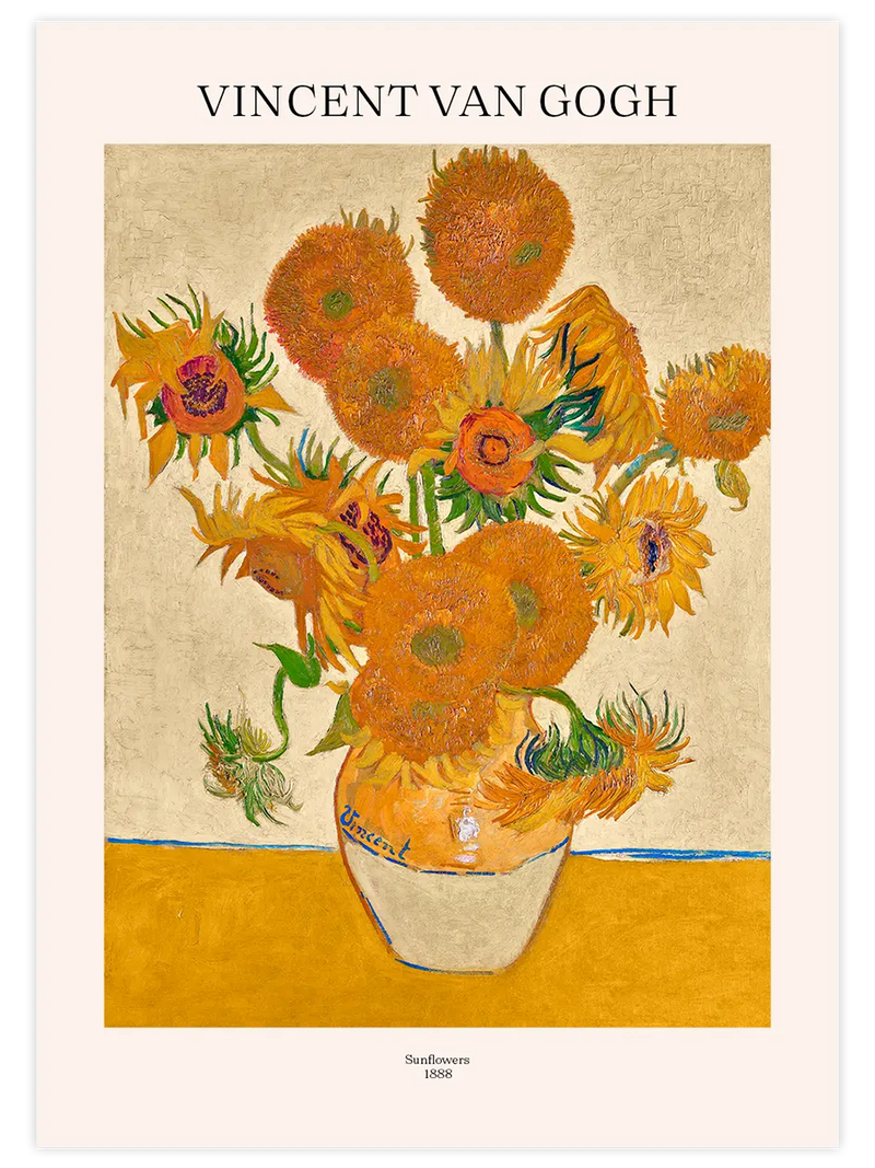 Van Gogh Ayçiçekleri - Art Print Ünlü Ressamlar Poster