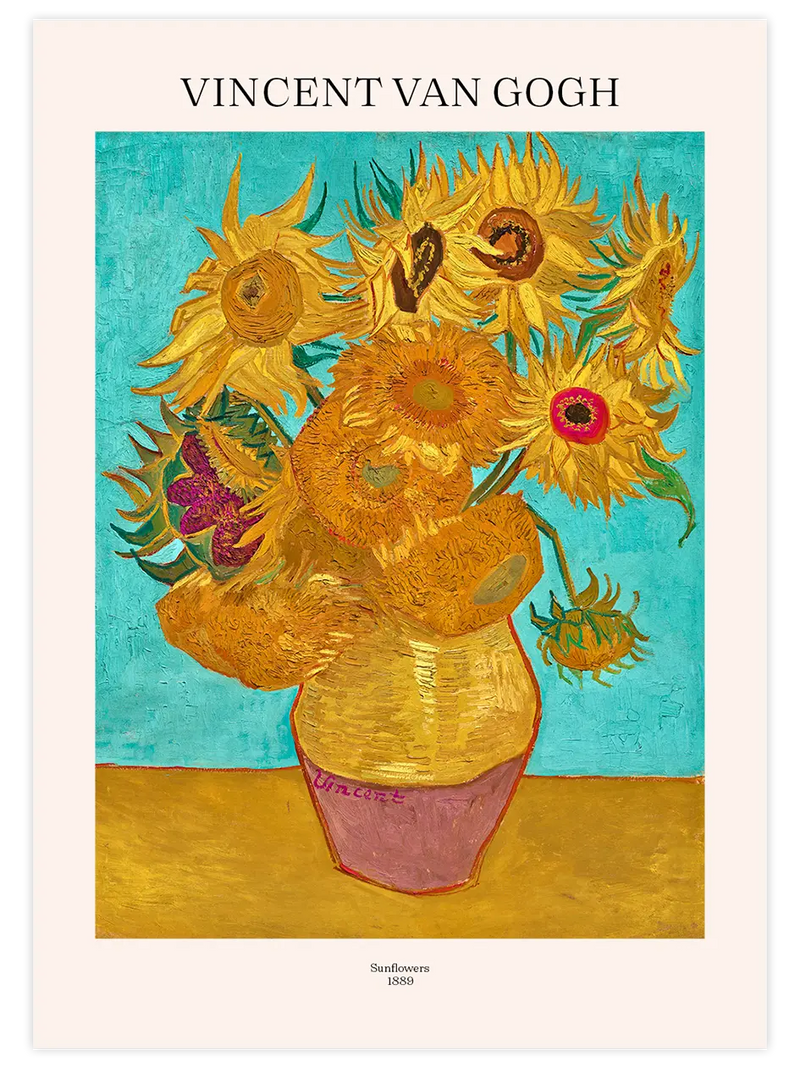 Van Gogh Sunflowers - Art Print Ünlü Ressamlar Poster