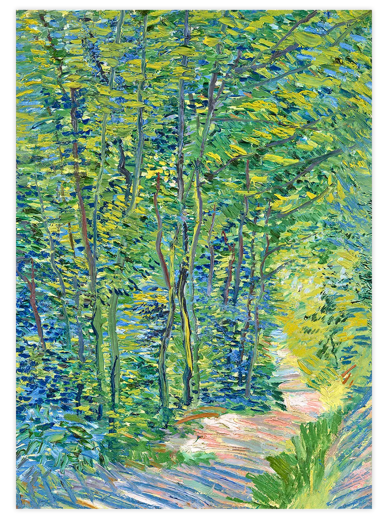 Van Gogh Path in the Woods - Art Print Ünlü Ressamlar Poster