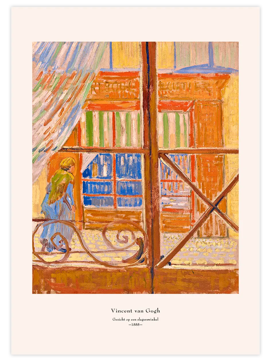 Van Gogh View of a Butcher's Shop - Art Print Ünlü Ressamlar Poster