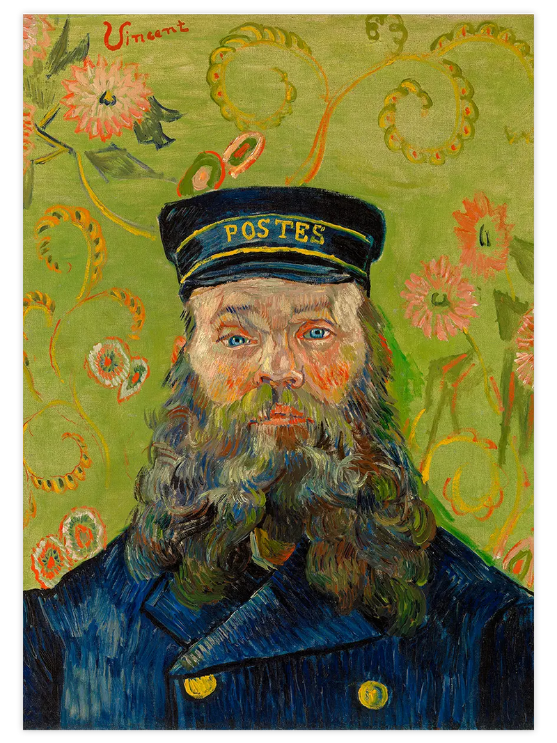 Vincent van Gogh The Postman - Art Print Ünlü Ressamlar Poster