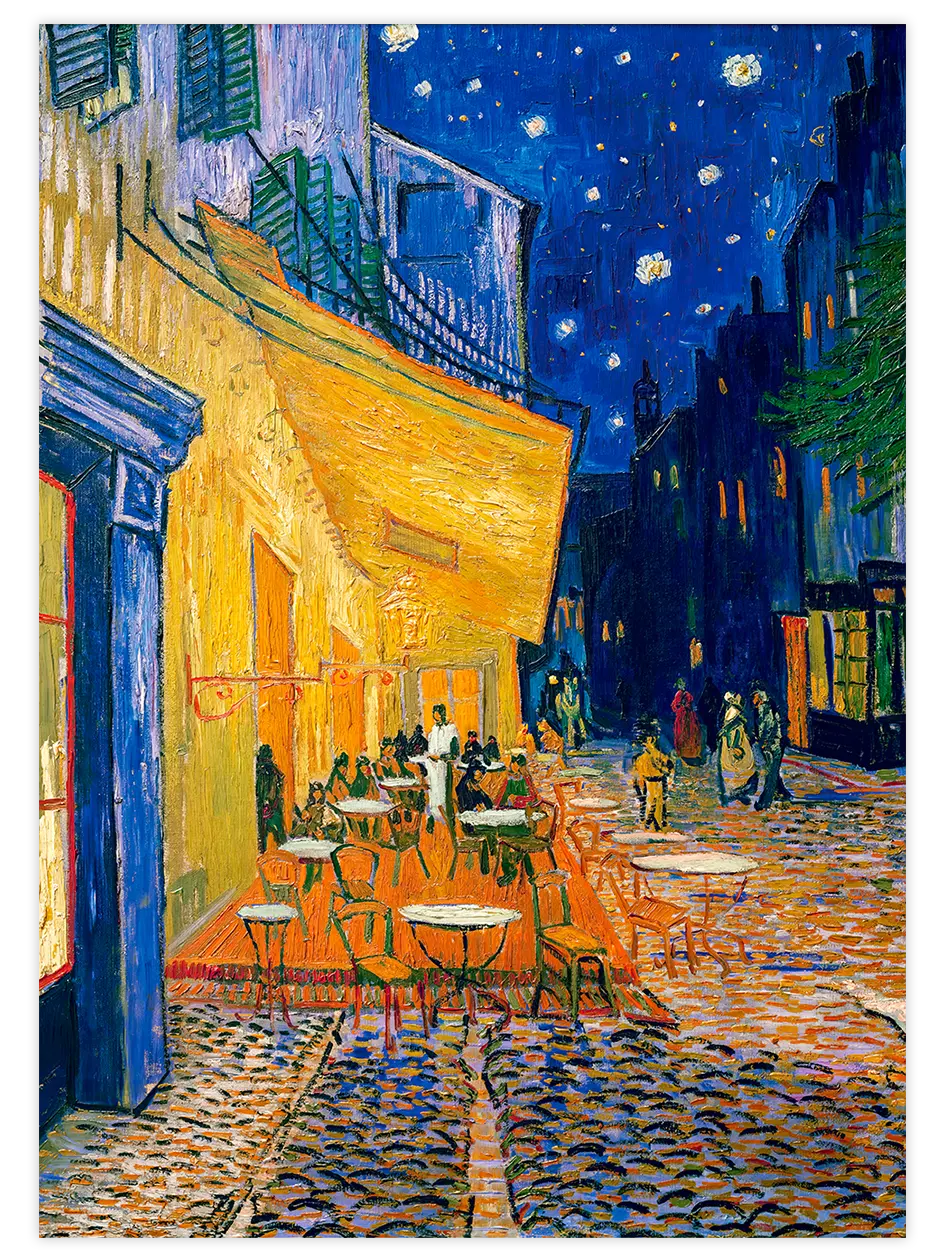 Van Gogh Café Terrace at Night - Art Print Ünlü Ressamlar Poster
