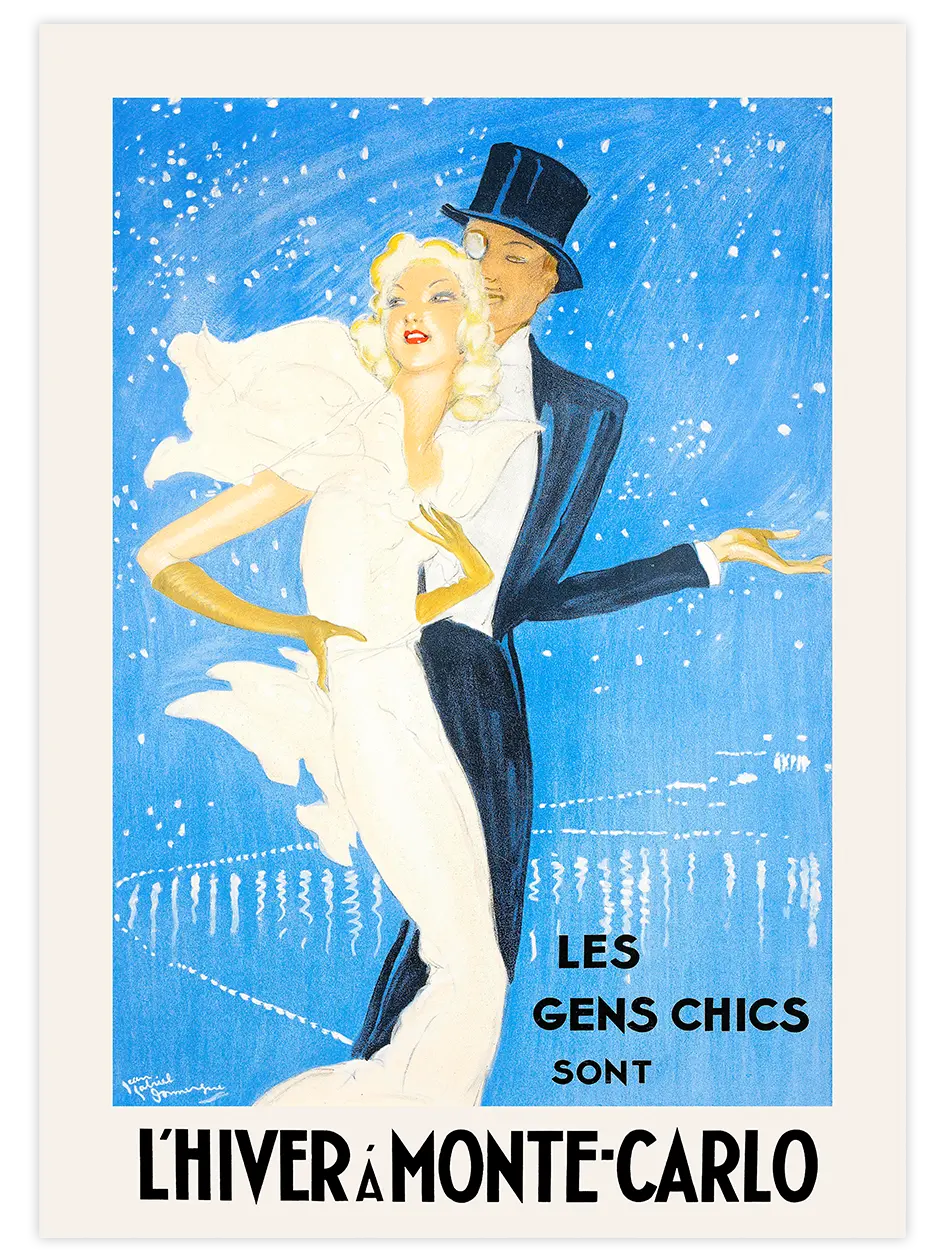 Vintage Les Gens Chics - Art Print Ürün ana görseli