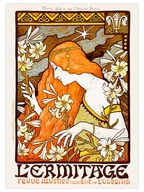 Vintage L'Ermitage Revue - Art Print