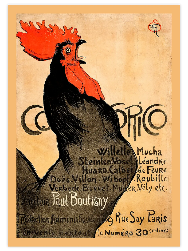 Cocorico - Art Print Ünlü Ressamlar Poster