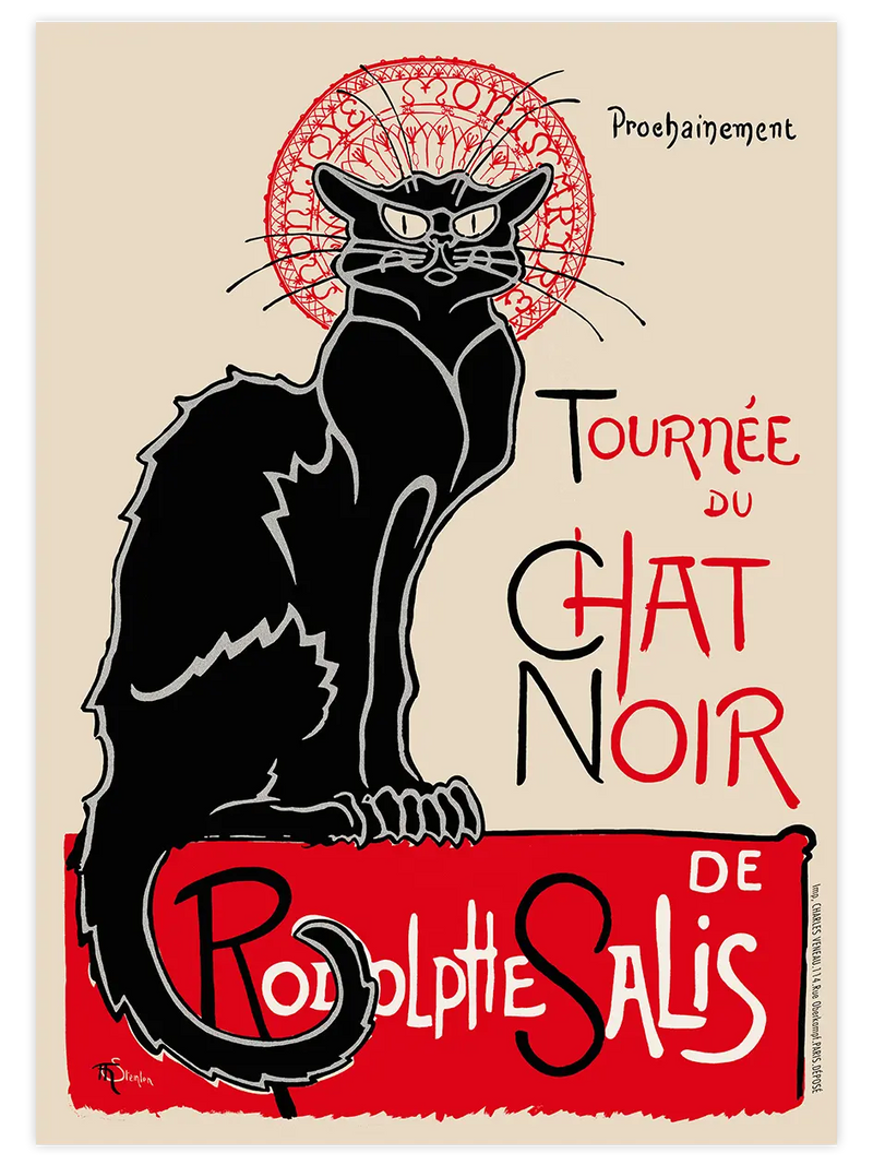 Vintage Le Chat Noir - Art Print Ünlü Ressamlar Poster
