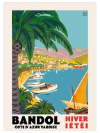 Vintage Cote d’Azur - Art Print
