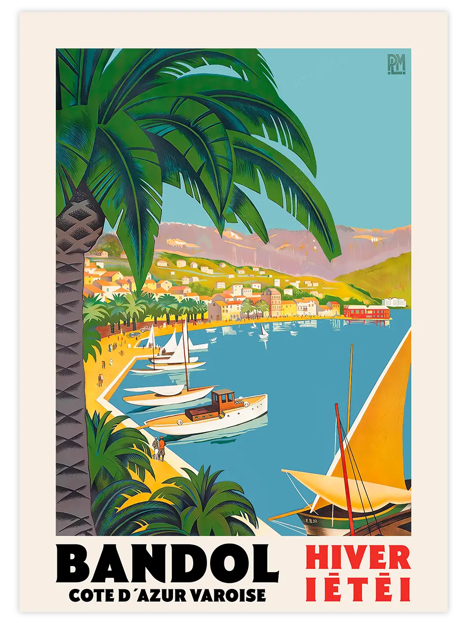 Vintage Cote d’Azur - Art Print Ünlü Ressamlar Poster
