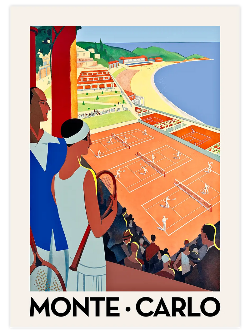 Vintage Monte Carlo - Art Print Ünlü Ressamlar Poster