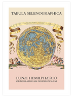 Vintage Ay Haritası - Art Print