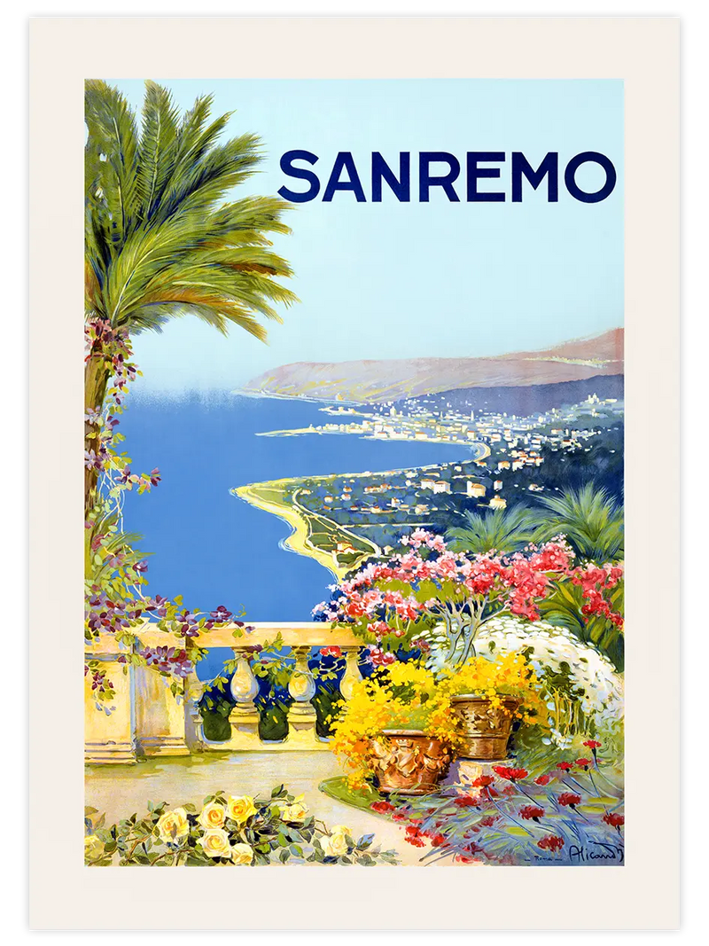 Vintage Sanremo - Art Print Ünlü Ressamlar Poster