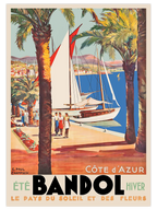 Vintage Bandol Côte d’Azur - Art Print