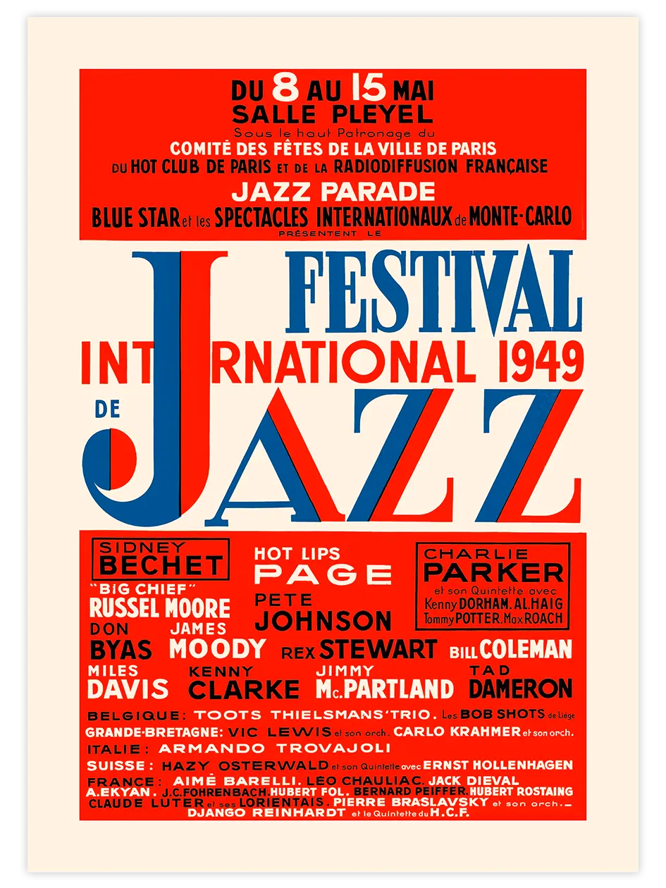 Jazz Festival - Art Print Ünlü Ressamlar Poster