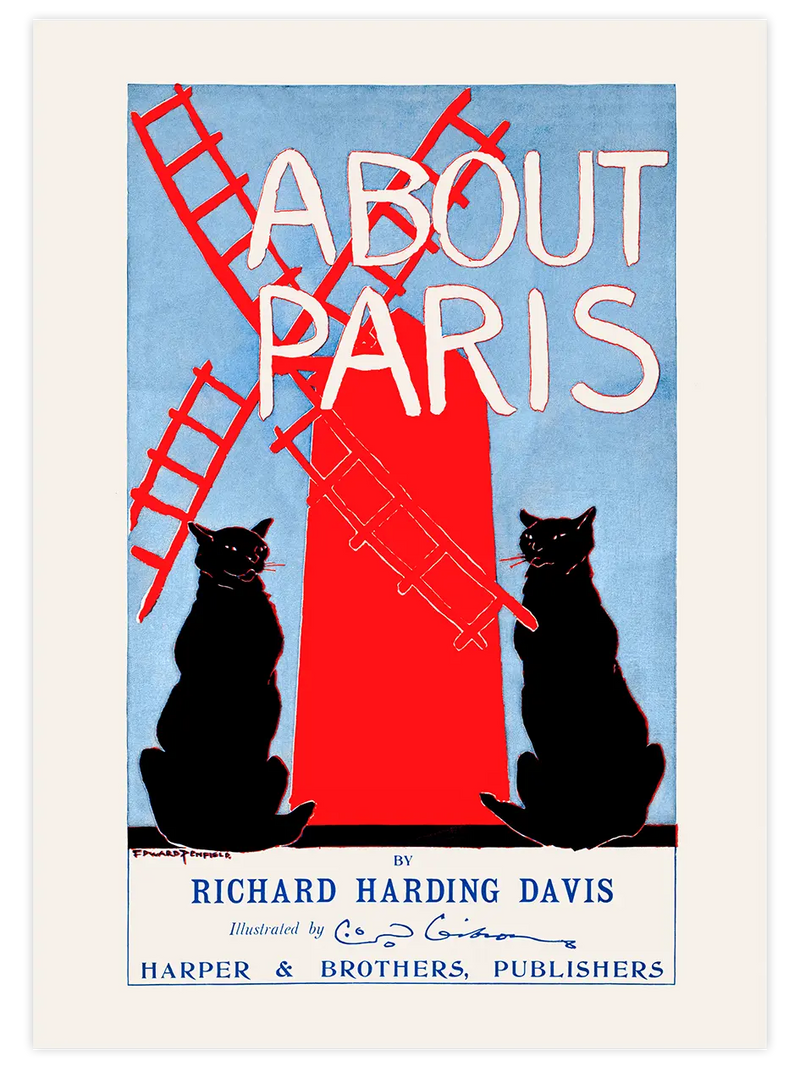 Vintage About Paris - Art Print Ünlü Ressamlar Poster