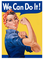 Vintage We Can Do It - Art Print