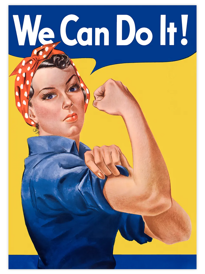 Vintage We Can Do It - Art Print Ünlü Ressamlar Poster
