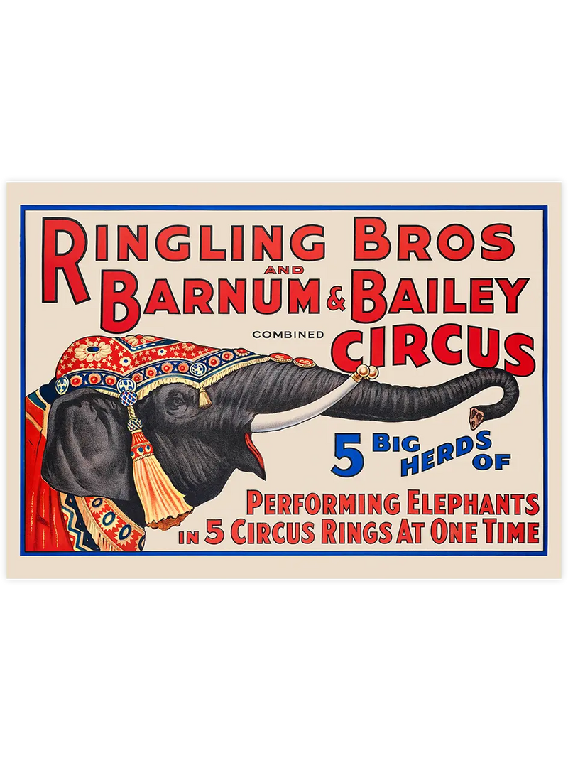 Vintage Bailey Circus - Art Print Ünlü Ressamlar Poster