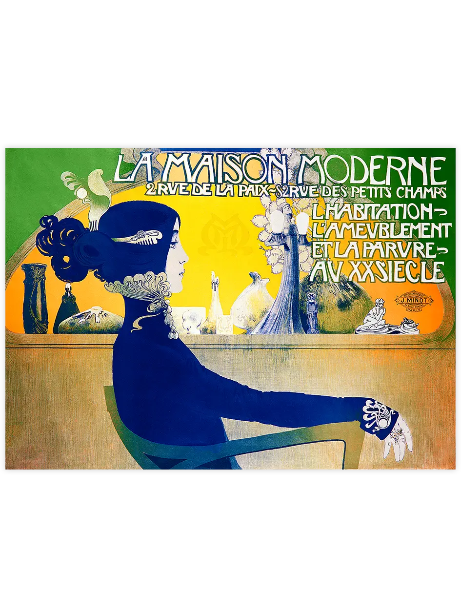 Vintage La Maison Moderne - Art Print Ünlü Ressamlar Poster