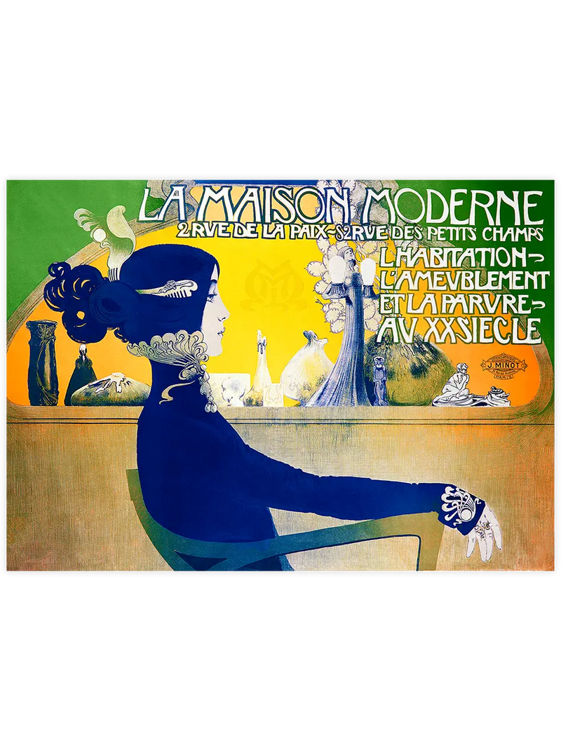 Vintage La Maison Moderne - Art Print Ünlü Ressamlar Poster
