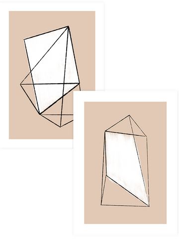 Geometric Forms - Poster Seti Duo