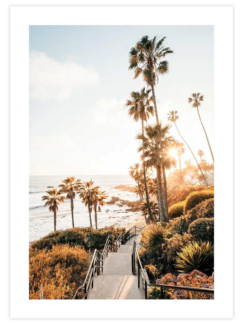 Palmiye Manzarası - Art Print