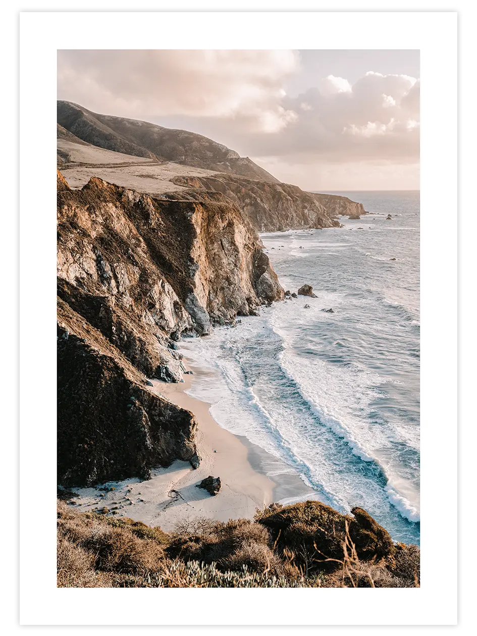 Kayalık ve Deniz - Art Print Fotoğraflar Poster
