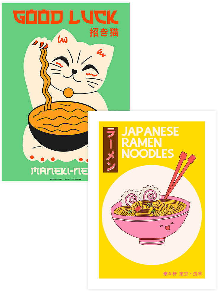 Ramen - Poster Seti Duo Ürün ana görseli
