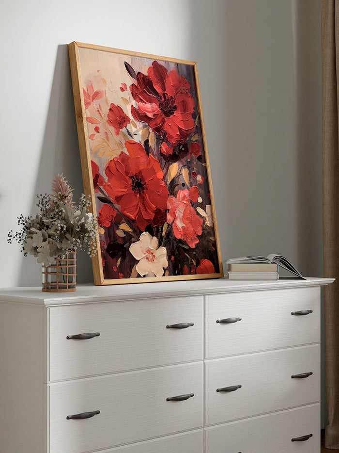 Red Flowers N2 - Art Print  Poster