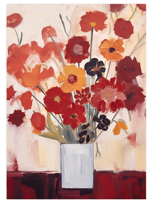 Red Flowers - Art Print