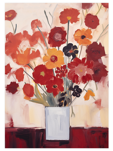 Red Flowers - Art Print