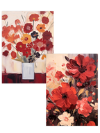 Red Flowers - Poster Seti Duo