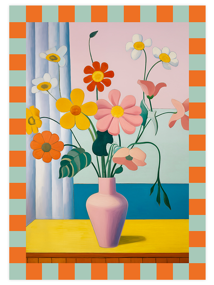 Vintage Çiçek - Poster Seti Duo Ürün ikincil görseli