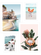 Amalfi & Santorini Poster Seti