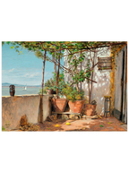 Martinus Rorbye Loggia on Procida - Art Print
