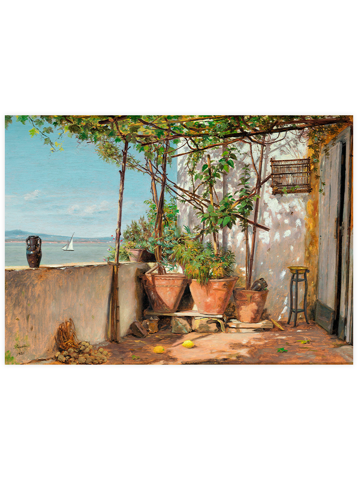 Martinus Rorbye Loggia on Procida - Art Print