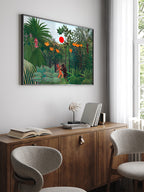 Henri Rousseau Gorille Mücadele Eden Kızılderili - Art Print