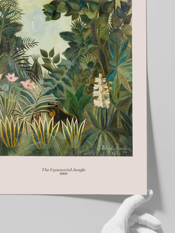 Henri Rousseau The Equatorial Jungle - Art Print  Poster