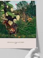 Rousseau Fight Between A Tiger And A Buffalo - Art Print