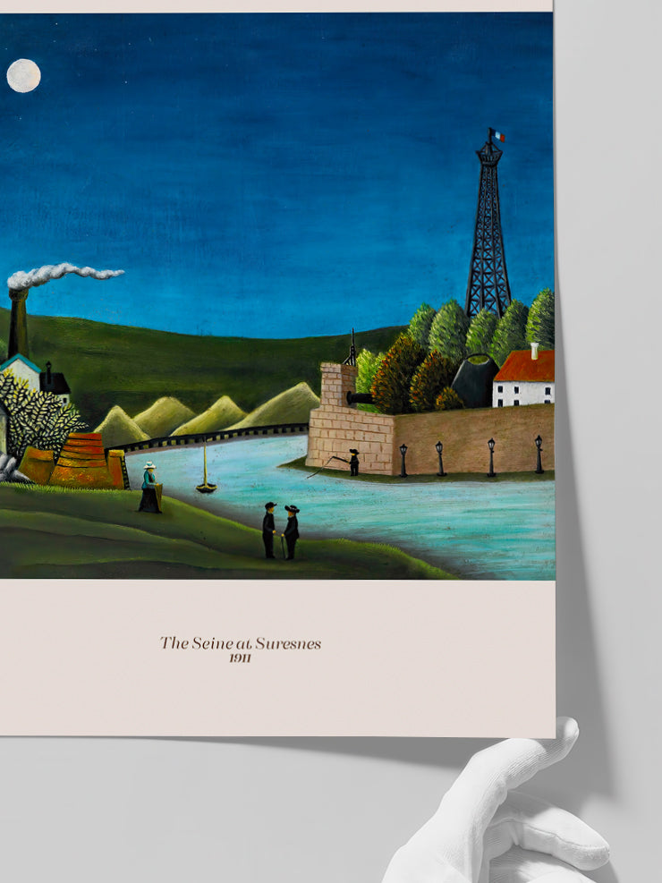 Rousseau The Seine At Suresnes - Art Print  Poster