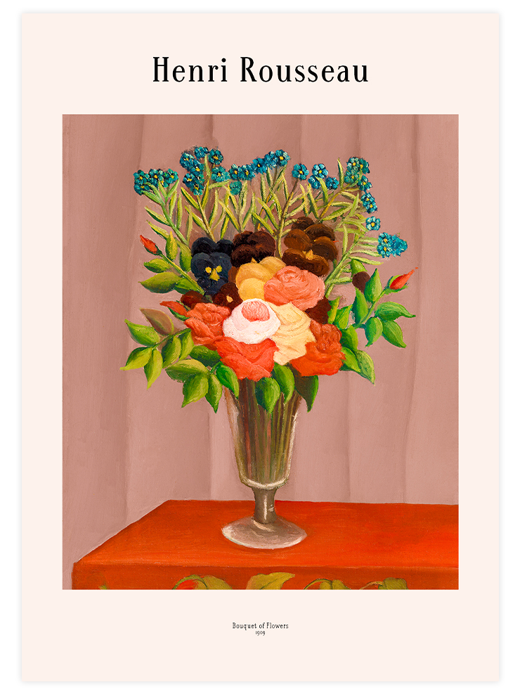 Henri Rousseau Bouquet of Flowers - Art Pirnt