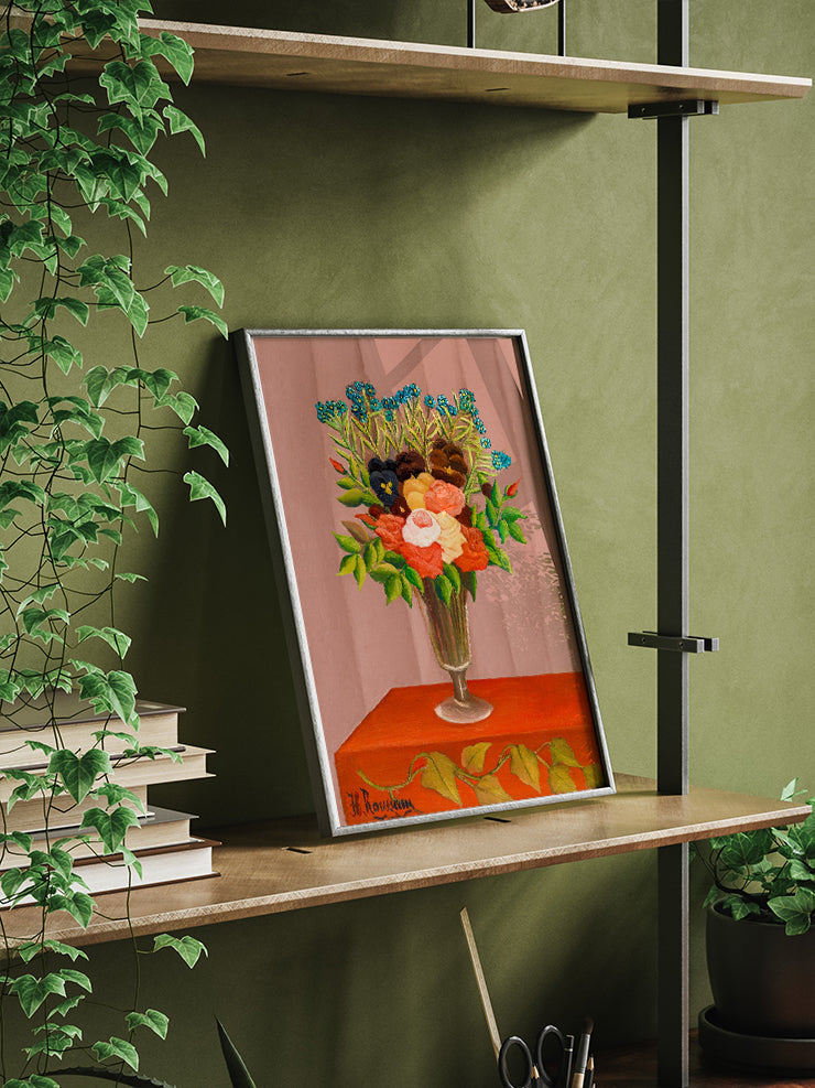 Henri Rousseau Çiçek Buketi - Art Pirnt