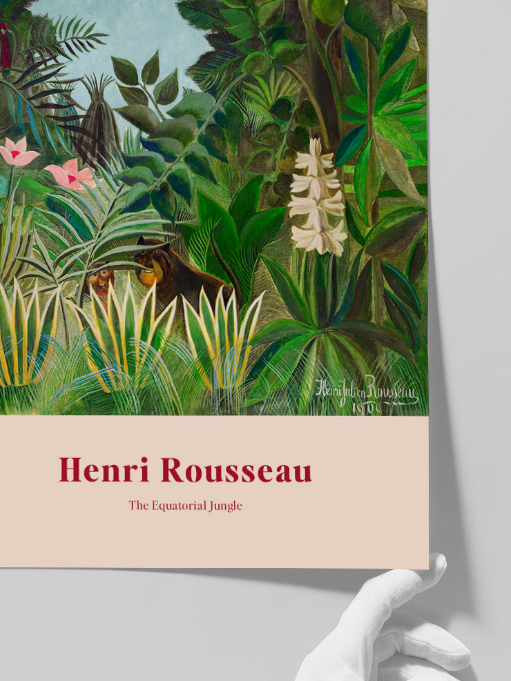 Henri Rousseau The Equatorial Jungle - Art Print  Poster