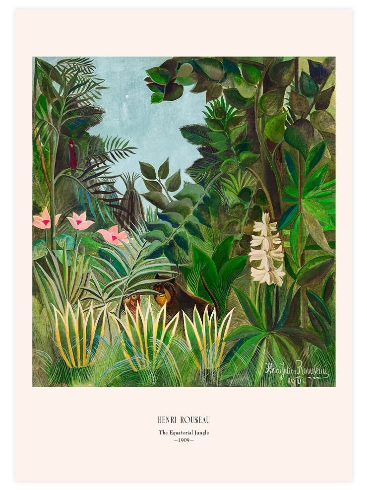 Henri Rousseau Ekvator Ormanı - Art Print