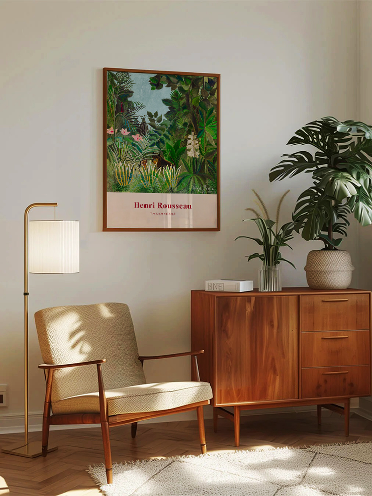 Henri Rousseau The Equatorial Jungle - Art Print Ürün ikincil görseli