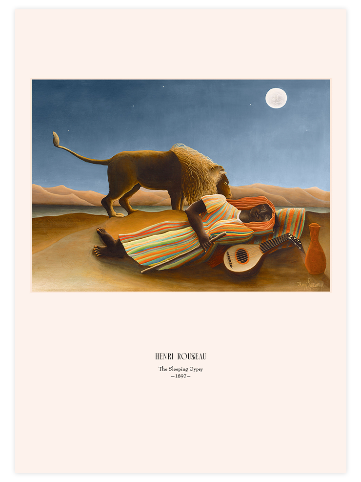 Henri Rousseau La Bohémienne Endormie - Art Print