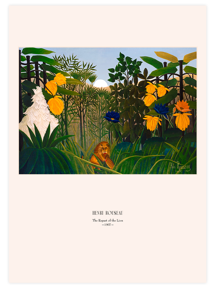 Henri Rousseau Le Repas du Lion - Art Print